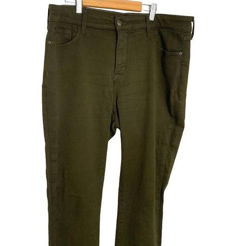 NYDJ  Womens Alina Legging Jeans Green Stretch LiftXTuck Pockets High Rise 14