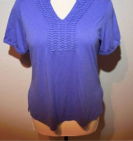 Fashion Bug Periwinkle Blue Short Sleeve Top