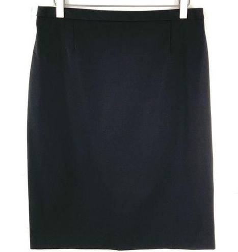 Isaac Mizrahi  For Target Black Double Zip Pencil Skirt 10