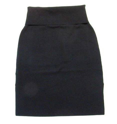 MM.LaFleur NWT  Harlem in Black Foldover Waist Stretch Knit Pencil Skirt 1+