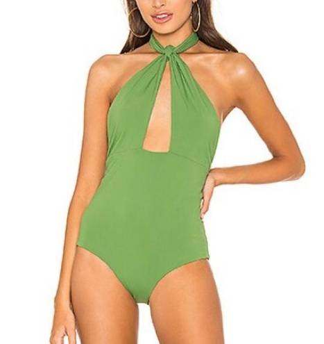 Mara Hoffman  Namya One Piece Swimsuit Green