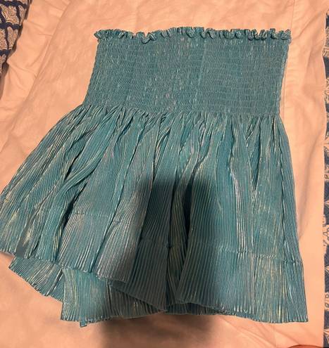 Queen Of Sparkles Swing Shorts Blue Size XS