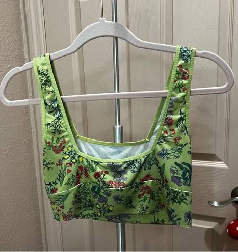 Anthropologie Daily Practice by  Printed Square-Neck Bralette