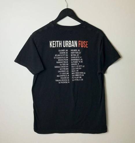 Tultex 2014 Keith Urban Fuse Graphic Tee Black Medium M T Shirt