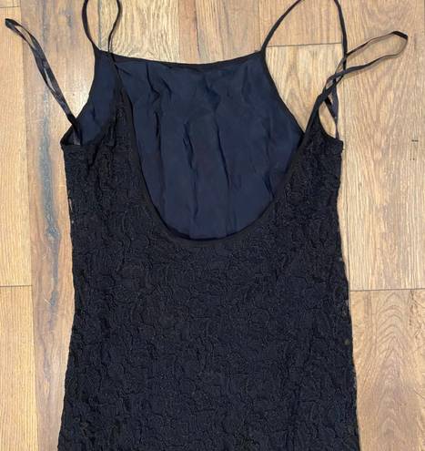 Angie Black Lace Maxi Dress Size Small