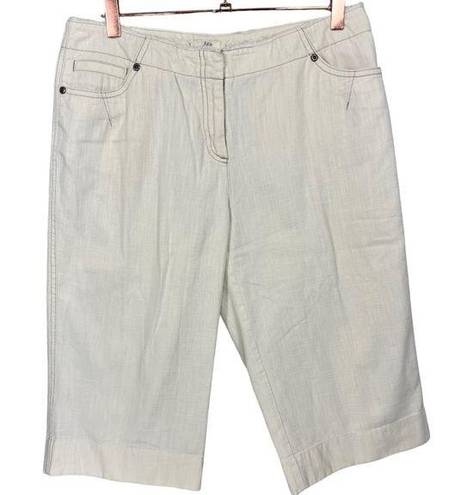 J.Jill  Frayed Trim Bermuda Shorts 10P