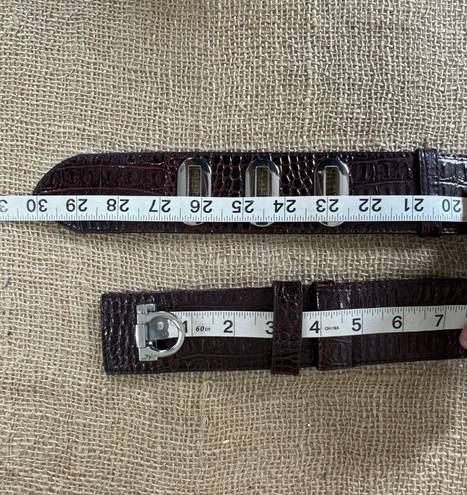 White House | Black Market WHBM Black And Red Wide Cinch Belt XS-S-M