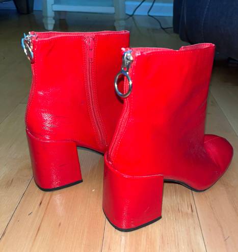 Red Booties Size 7