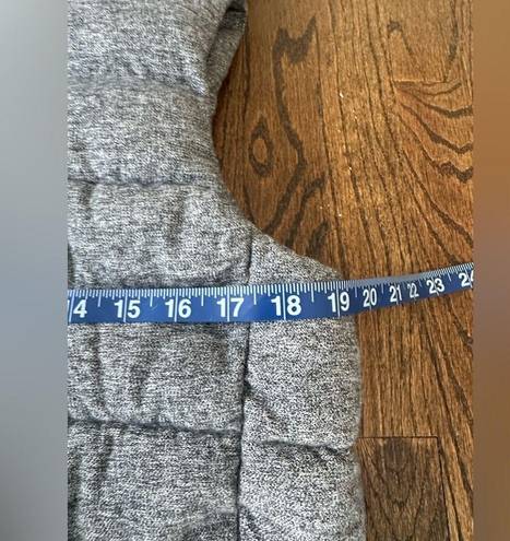 Banana Republic  Grey Faux Fur Trim Hooded Vest sz N0367