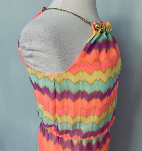 Lilly Pulitzer Inna Colorful Bright Maxi Striped Dress