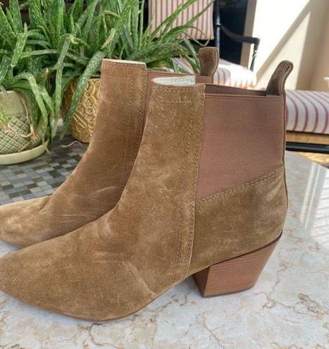 Harper Matisse  Tan Leather Ankle Boots 9 - Women | Color: Beige camel brown  | S