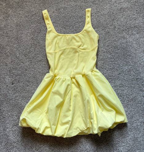 boutique bubble dress Yellow