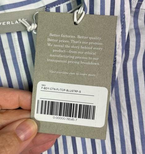 Everlane  The Woven Striped Cotton Pajama Top Size Small