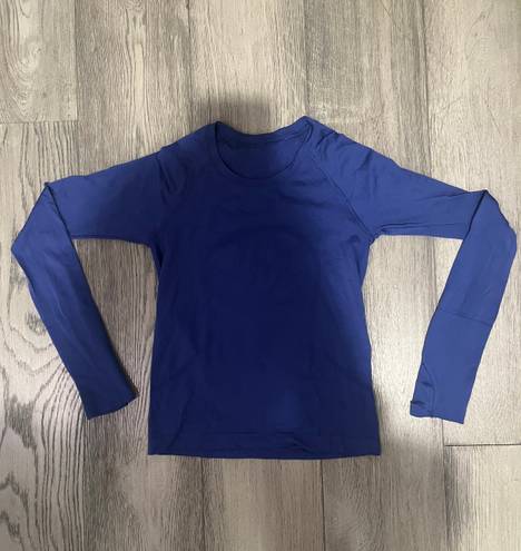 Lululemon Swiftly Tech Long Sleeve Blue