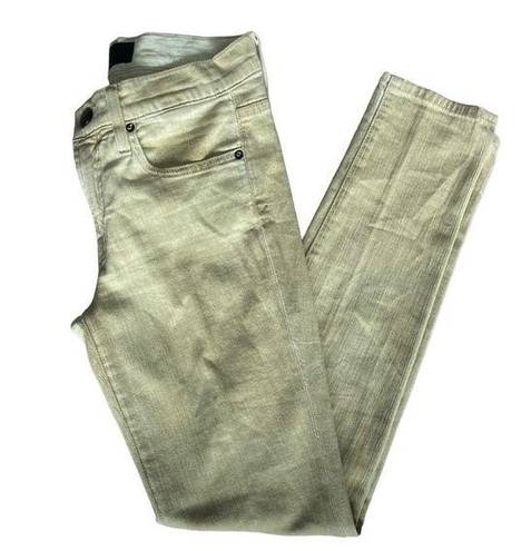 Vince  Relaxed fit Khaki High Waisted Skinny Jeans Size 24