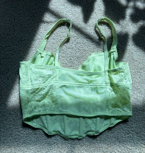 Gilly Hicks Green Bustier Top