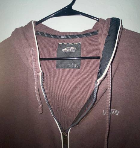 Vans Vintage Brown  Zip Up Hoodie