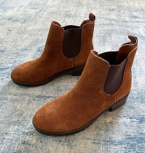 Kensie  Kenza Brown Suede Chelsea Boots Size 10