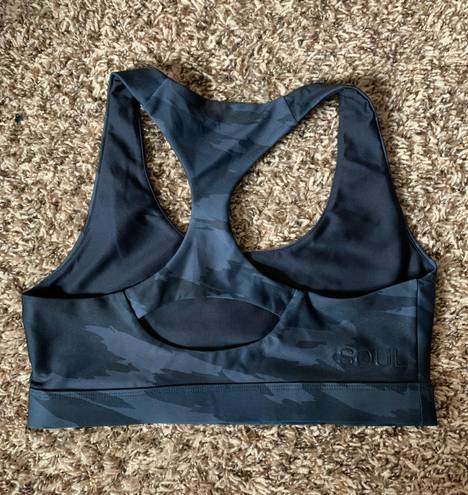 SoulCycle SOUL by  Double Knit Bra Camo Medium