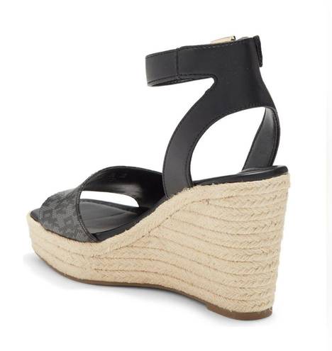 DKNY Calima Ankle Strap Espadrille Wedge Sandals NWOB