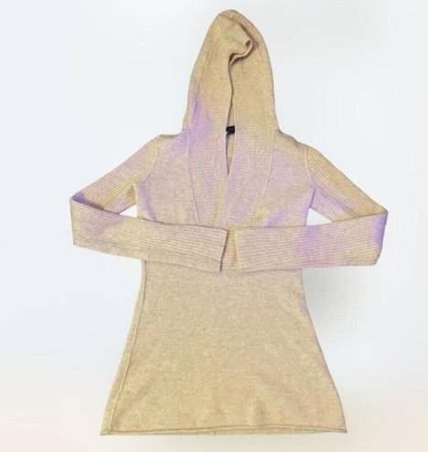 Agua cashmere creme hooded sweater size XS