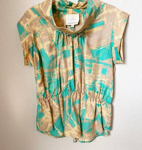 Madison Marcus  Patterned High Neck Blouse Large