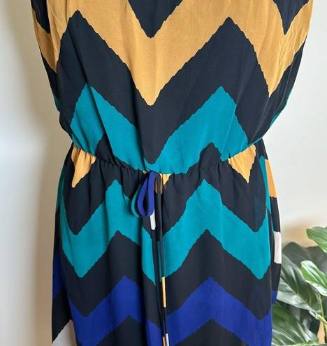 Alya  Multi Color Chevron Spaghetti Strap Lined  Women's Size Small NWT