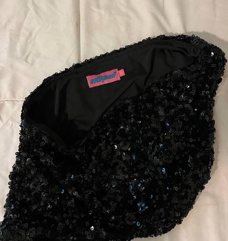 Edikted black sequin mini dress