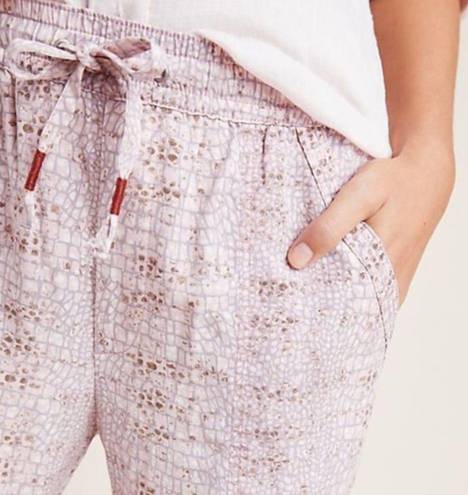 Anthropologie  orana printed snakeskin joggers size small