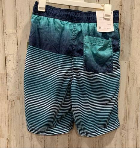 Goodfellow & Co NWT Goodfellow Ocean Blue Stripe Board Short Swim Trunks 9” Inseam