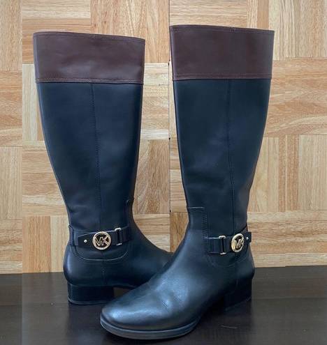 Michael Kors MICHAEL  Harland Boot Color-block Riding Equestrian Boots Size 9