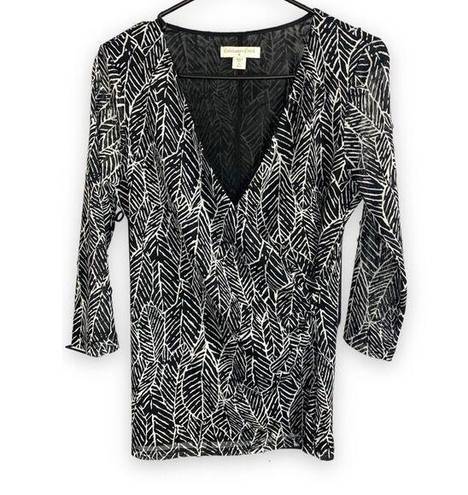 Coldwater Creek  Faux Wrap Blouse