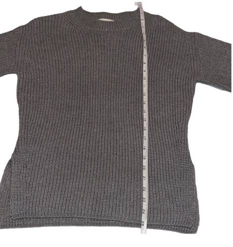 Tuckernuck  Bloggers Favorite all:row Bow Sleeve Side Slit Sweater Small Gray