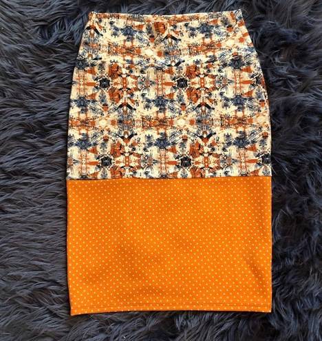 LuLaRoe  NWOT Pencil Pull-ON Skirt w/ beautiful pattern+color:SizeSMALL-(SKT008)