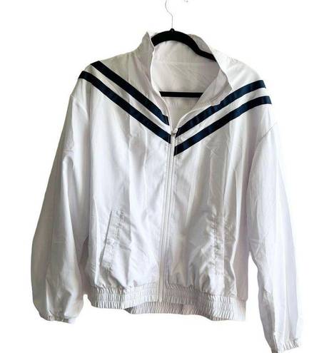 Zyia  Navy and White Breaker Jacket size Medium