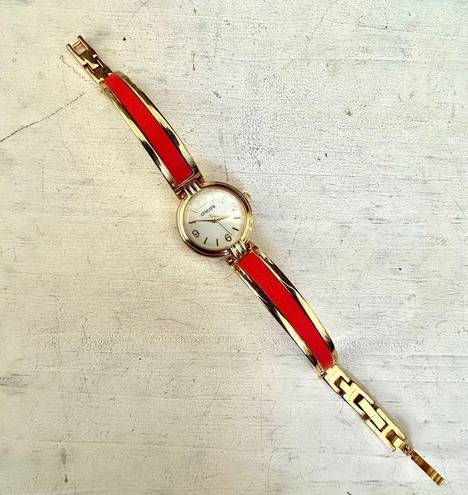 Chico's Chico’s  Zoey gold tone and red Watch