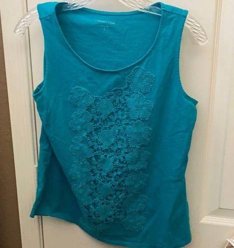 Coldwater Creek  crocheted front tank top Small