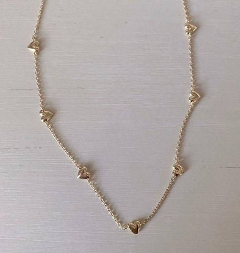 Madewell NWOT  gold dainty heart necklace