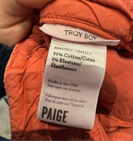 Paige  Jeans Troy Boy Style - Size 27 - Orange/Pink - Boyfriend Fit