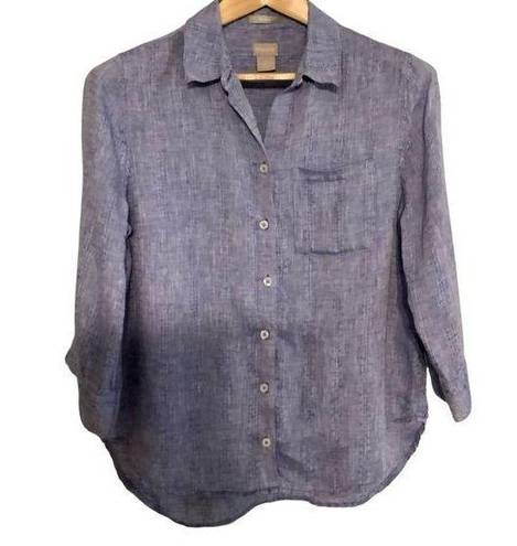Chico's Chico’s 100% linen shirt size 8
