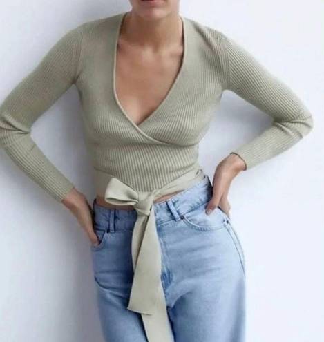 ZARA Wrap Sweater