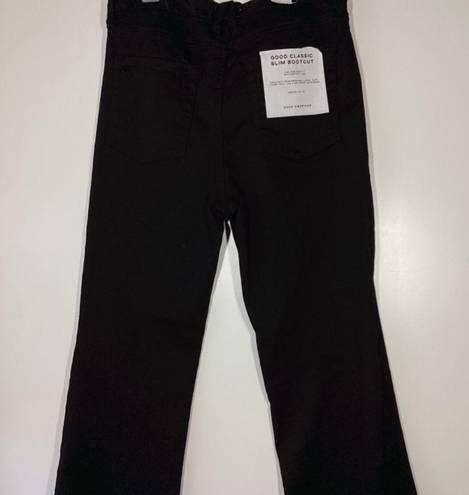 Good American  straight leg high rise black jeans Size 27 NWT