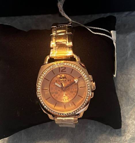 Coach watch rose gold