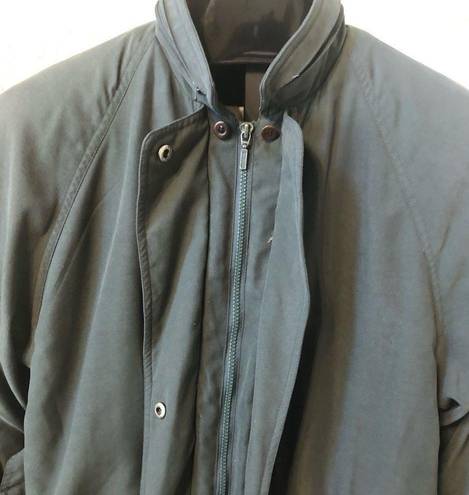 London Fog  olive microfiber jacket sz medium