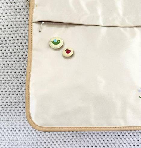 Sanrio Chococat  Beige Nylon Messenger Y2K Buttons Shoulder Crossbody Bag 2005