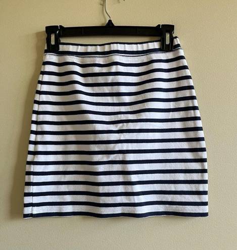 Wilfred Free  Abbey Striped Mini Pencil Skirt Knit Navy White‎ Womens Size S