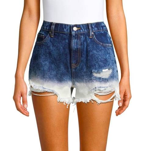 No Bo Ombre High Rise Jean Shorts