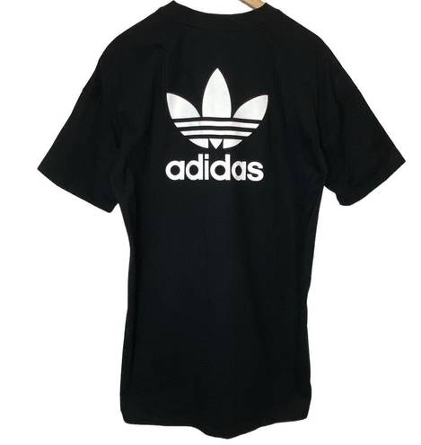 Adidas  Trefoil Oversized Mini T-shirt Dress Tee Oversize Black, size Small