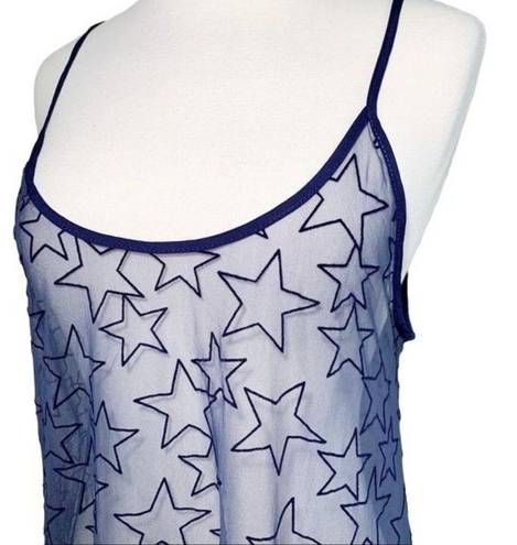 PilyQ  Starry Dress in Starlight Swim Coverup in Navy Blue Size M/L Medium Large