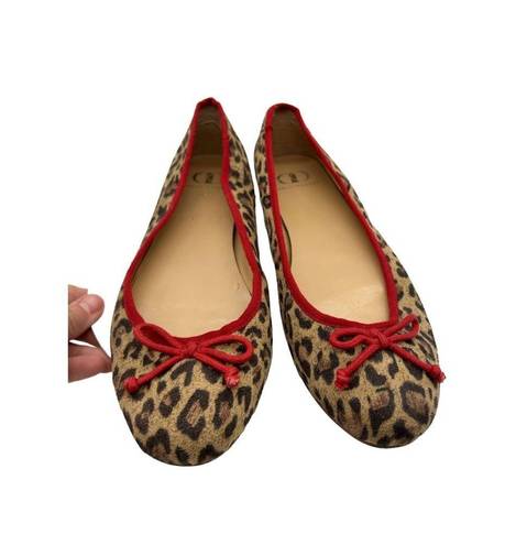 Kelsi Dagger  Bettie Leopard Print Ballet Flats size 9.5 women’s flats